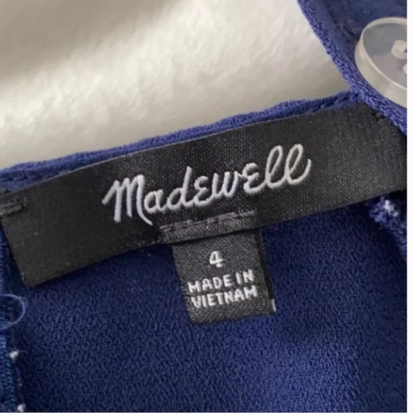 Madewell Smocked Button-Front Crop Jumpsuit - Picture 10 of 11